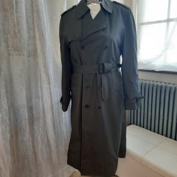 London Fog Jackets & Blazers - London Fog Classic Trench Coat Gray Dbl Breast 42L